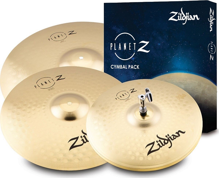Набор тарелок ZILDJIAN ZP4PK PLANET Z 4 CYMBAL PACK (14/16/20) артикул 222352Si-1