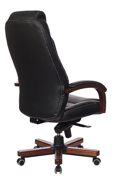 Кресло Бюрократ T-9923WALNUT/BLACK (Office chair T-9923WALNUT black leather cross metal/wood) артикул 263492Si-1 фото 13