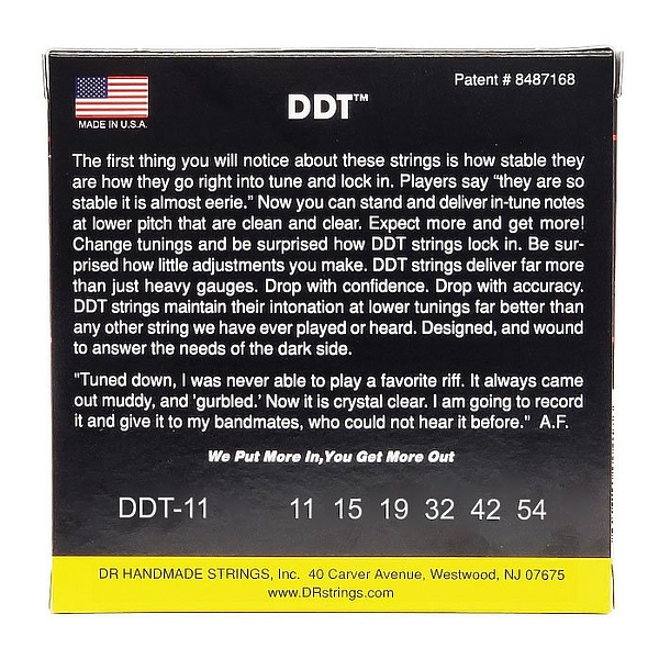 Струны для электрогитары DR DDT-11 артикул 291257Si-1 фото 3