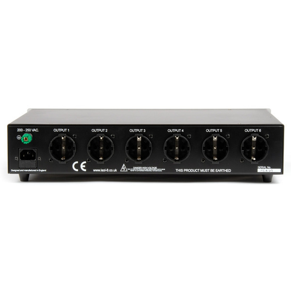 Сетевой фильтр Isol-8 CleanLine 2 black артикул 395238FV-1 фото 4