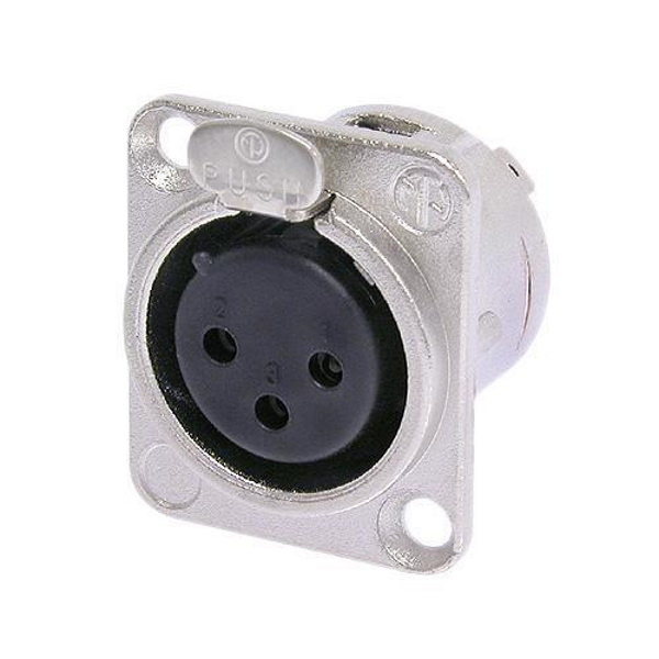 Разъем Neutrik NC3FD-L-1 (XLR мама) панельный артикул 156858Si-1