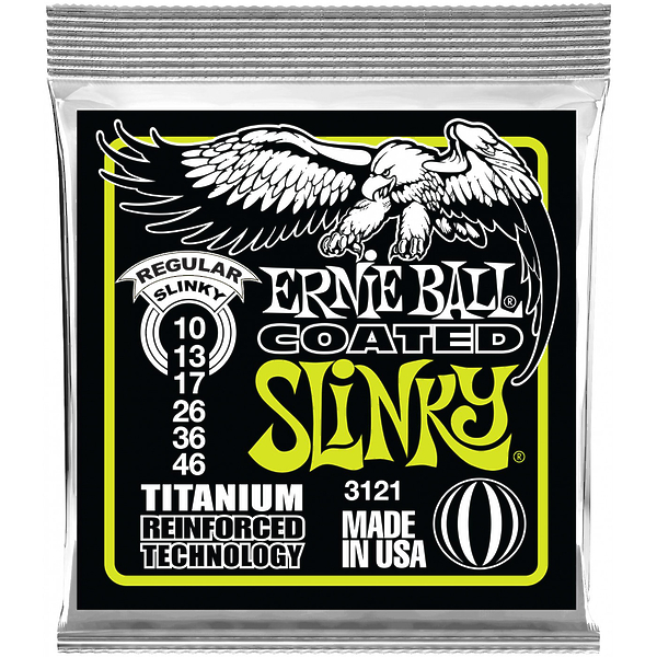 Струны для электрогитары Ernie Ball 3121 Titanium RPS Regular Slinky артикул 291376Si-1