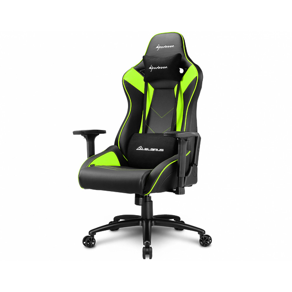 Кресло игровое Sharkoon ELBRUS 3 BK/GN артикул 269906Si-1