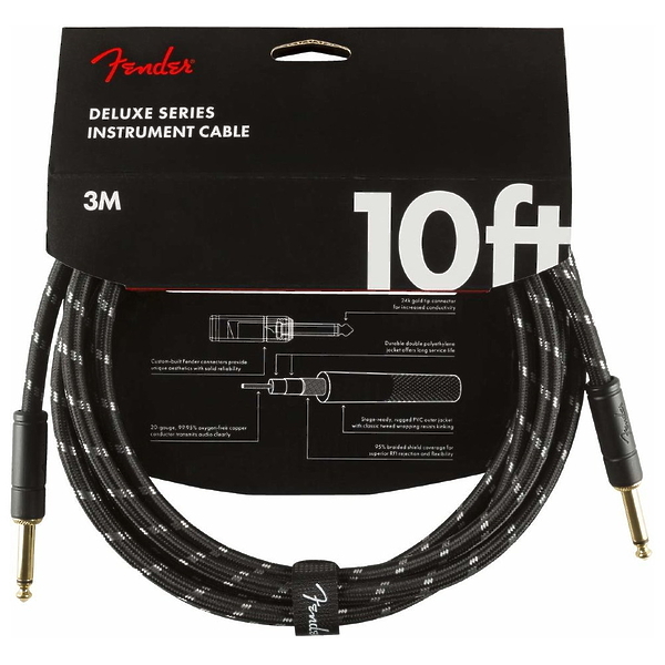 Инструментальный кабель FENDER DELUXE 10' INST CBL BTWD артикул 198115Si-1