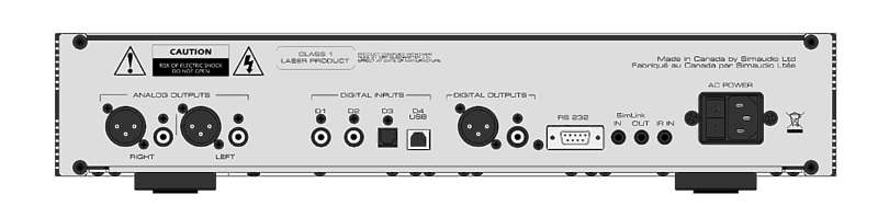 CD проигрыватель SIM Audio Moon NEO 260D Transport/DAC black\silver артикул 143600Si-1 фото 3