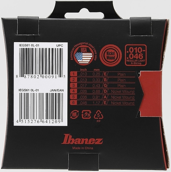 Струны для электрогитары Ibanez IEGS61 артикул 306499Si-1 фото 3
