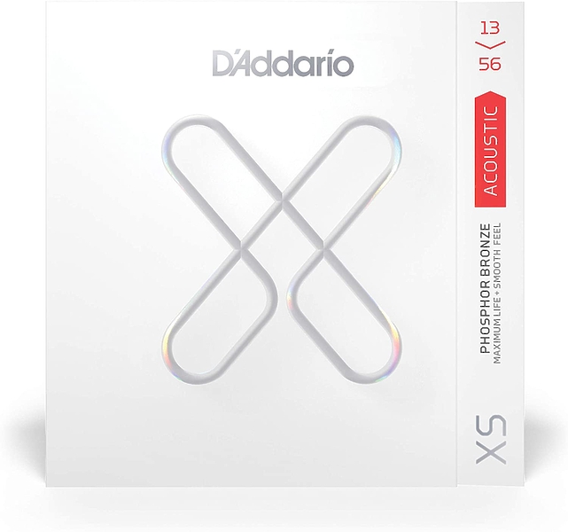 Струны D'Addario XSAPB1356 Set Acoustic Guitar XS Phosphor Bronze 13-56 артикул 273998Si-1 фото 3