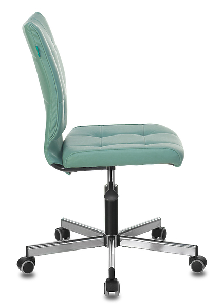 Кресло Бюрократ CH-330M/GREY (Office chair CH-330M grey/l.blue Lincoln 212 eco.leather cross metal хром) артикул 263239Si-1 фото 4