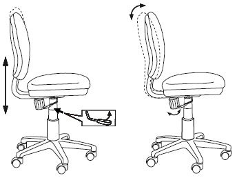Кресло Бюрократ CH-W213/TW-55 (Children chair CH-W213 blue TW-55 cross plastic plastik белый) артикул 263265Si-1 фото 7
