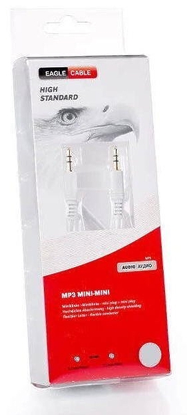 Аудио кабель Eagle Cable HIGH STANDARD Mini (m) - Mini (m) white 0,8 m, 20071008 артикул 250185Si-1 фото 3