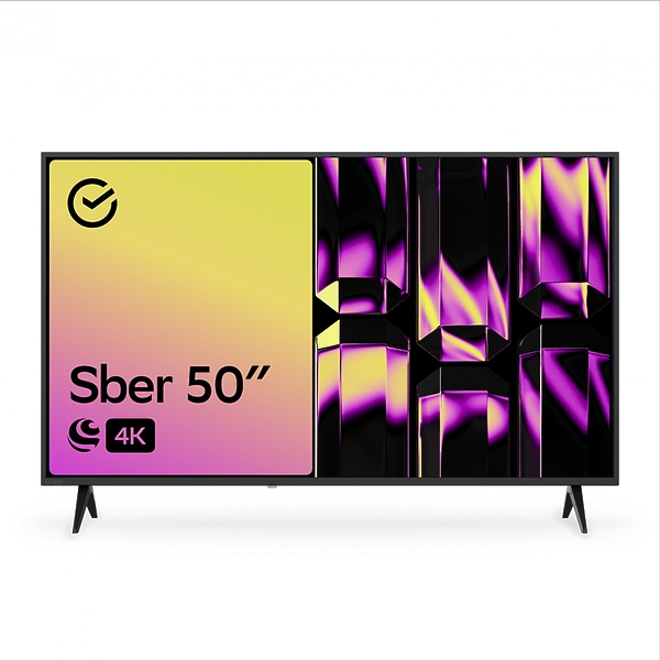LED телевизор Sber SDX 50U4010B артикул 296299Si-1 в интернет-магазине «HiFiRussia»