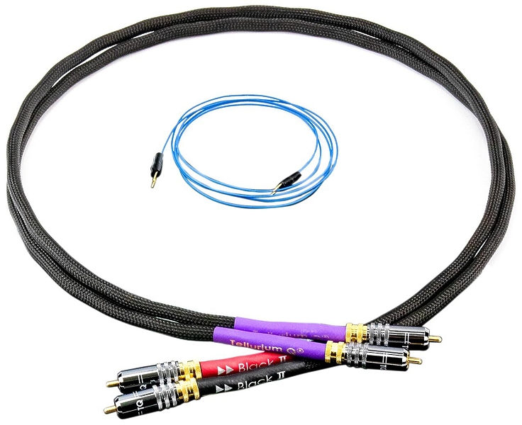 Кабель межблочный аудио Tellurium Q Black II Phono RCA 3.0m артикул 254281Si-1