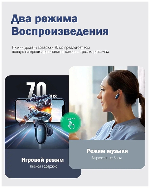 Наушники UGREEN HiTune X5 blue (50648) артикул 286787Si-1 фото 9