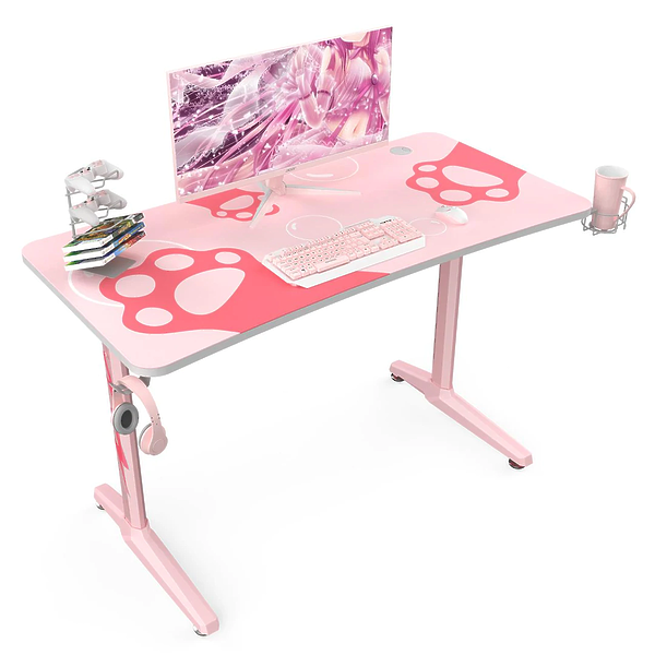 Стол для компьютера (для геймеров) EUREKA ERK-GIP-P47-PK pink артикул 267489Si-1