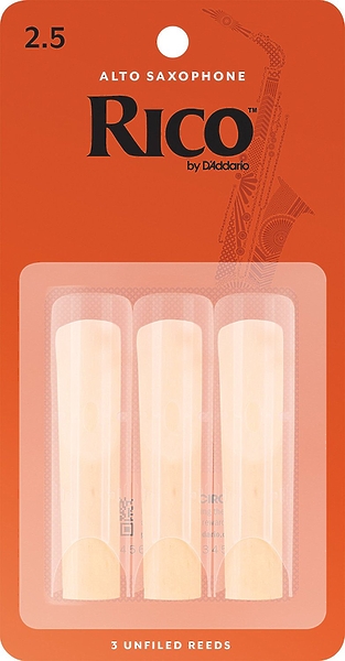 Трости D'Addario WOODWINDS RJA0325 RICO, 3 PAK, ALTO SAX, 2.5 (3 шт) артикул 274032Si-1