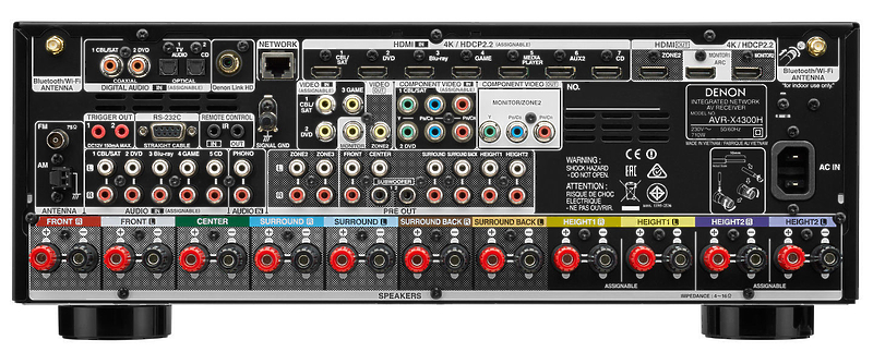 AV ресивер Denon AVR-X4300H black артикул 151483Si-1 фото 5
