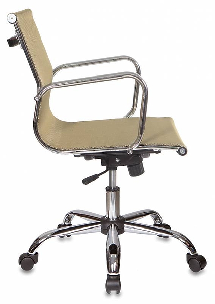 Кресло Бюрократ CH-993-LOW/GOLD (Office chair CH-993-Low gold gauze low back cross metal хром) артикул 263487Si-1 фото 4