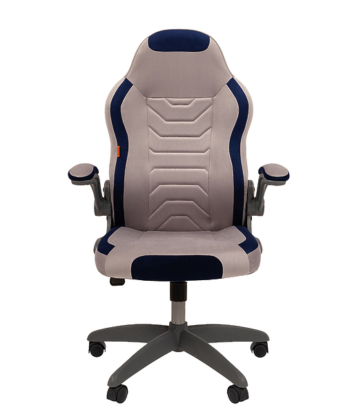 Кресло игровое Chairman game 50 00-07083617 Gray/Blue артикул 269976Si-1 фото 3
