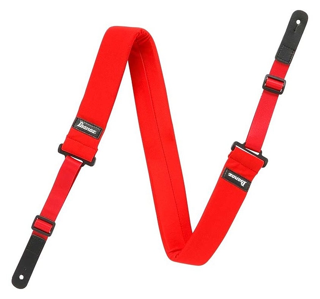 Ремень для гитары Ibanez GSF50-RD POWERPAD STRAP RED артикул 277358Si-1