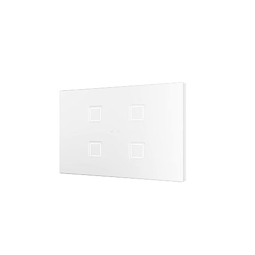 Сенсорный выключатель KNX Zennio Tecla XL X4, 4-кнопочный, белый артикул 245208Si-1