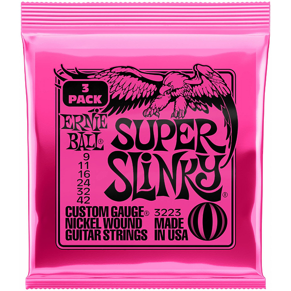 Струны для электрогитары Ernie Ball 3223 Nickel Wound Super Slinky артикул 291388Si-1