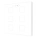 Сенсорный выключатель KNX Zennio Flat 6 V2, 6-кнопочный, глянцевый белый
