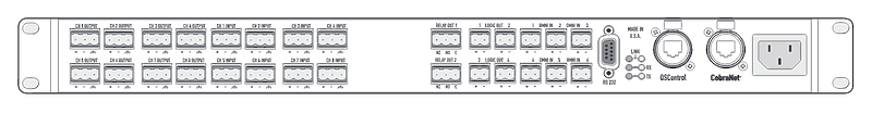 QSC RAVE 522 aa / CobraNet I/O артикул 126357Si-1 фото 3