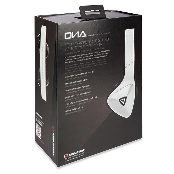 Наушники Monster DNA On-Ear Headphones White Tuxedo (137007-00) артикул 120188Si-1 фото 9