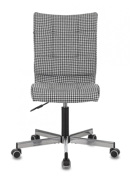 Кресло Бюрократ CH-330M/GF (Office chair CH-330M black/white Morris гусин.лапка cross metal) артикул 263400Si-1 фото 3