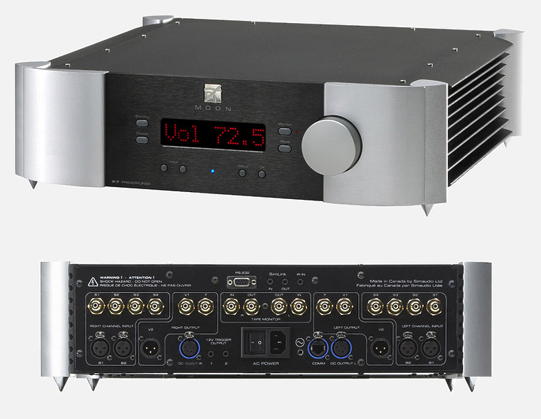 Предусилитель Sim Audio MOON P-7 RS (синий дисплей) артикул 325397FV-1 фото 5