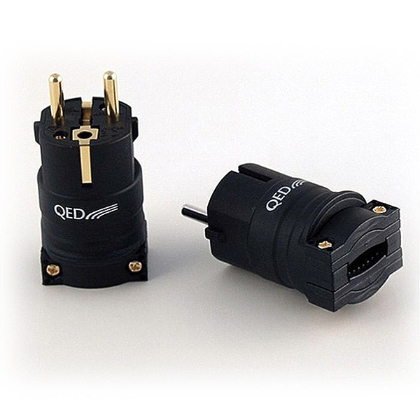 Разъем QED 3093 Performance Euro Plug Gold артикул 104838Si-1