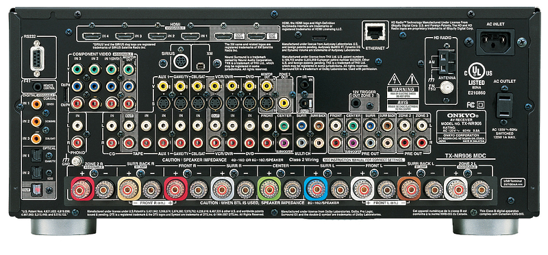 AV Ресивер Onkyo TX-SR906 black артикул 382991FV-1 фото 4