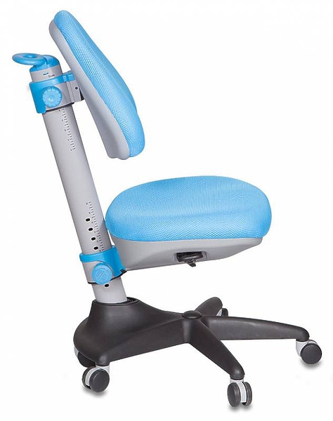 Кресло Бюрократ KD-2/BL/TW-55 (Children chair KD-2 l-blue TW-55 cross plastic) артикул 263516Si-1 фото 4