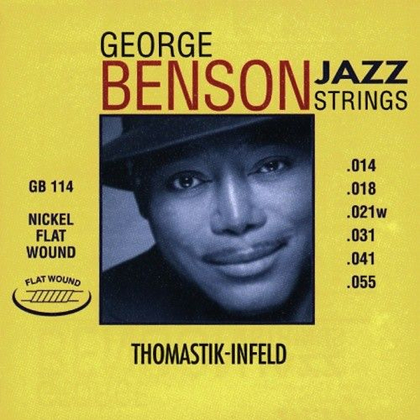 Струны для акустической гитары Thomastik GB114 George Benson Jazz артикул 332657Si-1