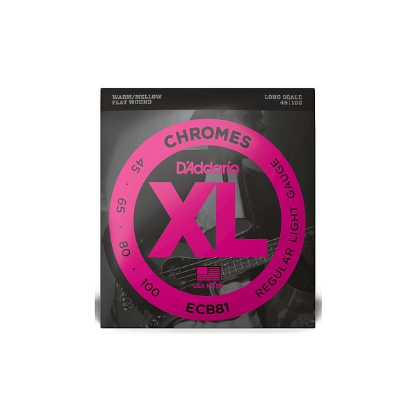 Струны для бас-гитары D'Addario ECB81 артикул 308104Si-1