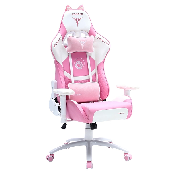 Кресло компьютерное игровое ZONE 51 KITTY Pink артикул 312630Si-1