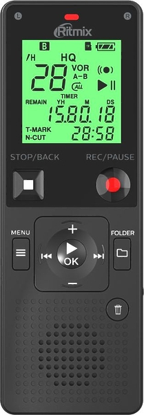 Диктофон Ritmix RR-820 8GB black артикул 264732Si-1