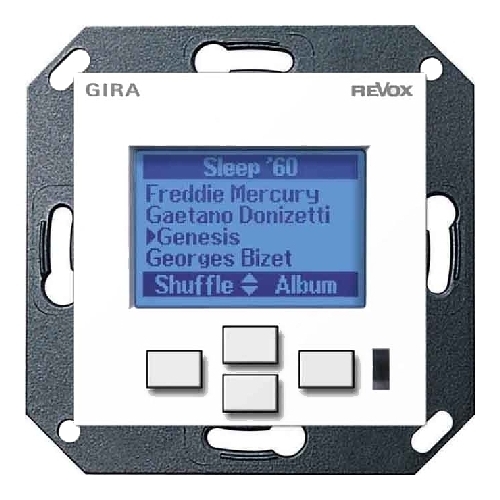 Настенная панель управления Revox M217 display GIRA System 55 (глянцевый белый) артикул 104154FV-1