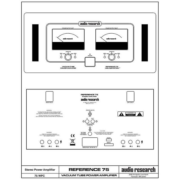 Ламповый усилитель Audio Research Reference 75 SE Black артикул 132589Si-1 фото 5