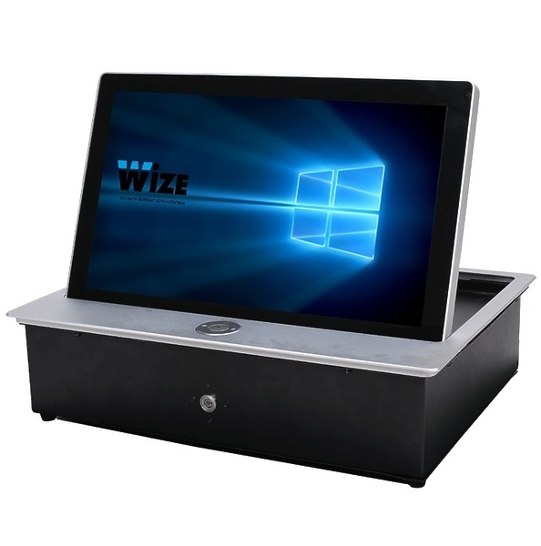 Моторизированный монитор Wize Pro WR-15CL Touch silver артикул 237460Si-1