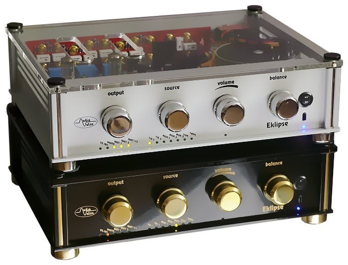 Стерео предусилитель AUDIO VALVE Eclipse black/gold артикул 134090Si-1 в интернет-магазине «HiFiRussia»