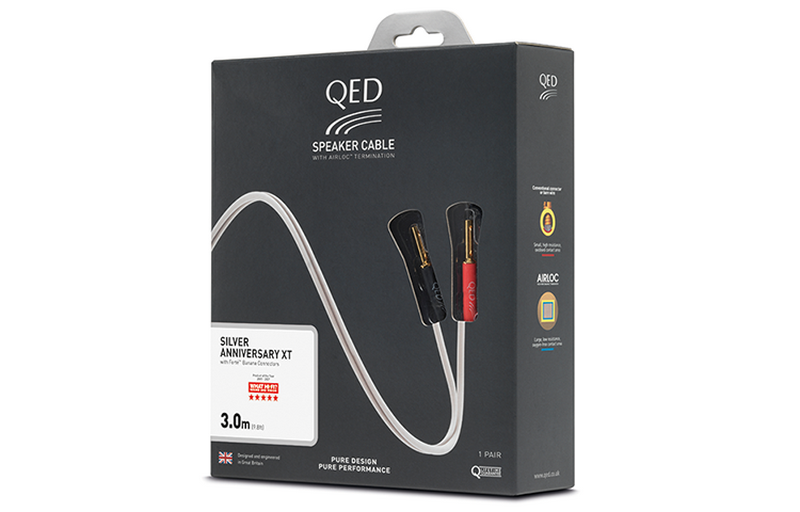 Акустический кабель QED SILVER ANN XT Pre-Terminated Speaker Cable 3.0m QE1432 артикул 135294Si-1