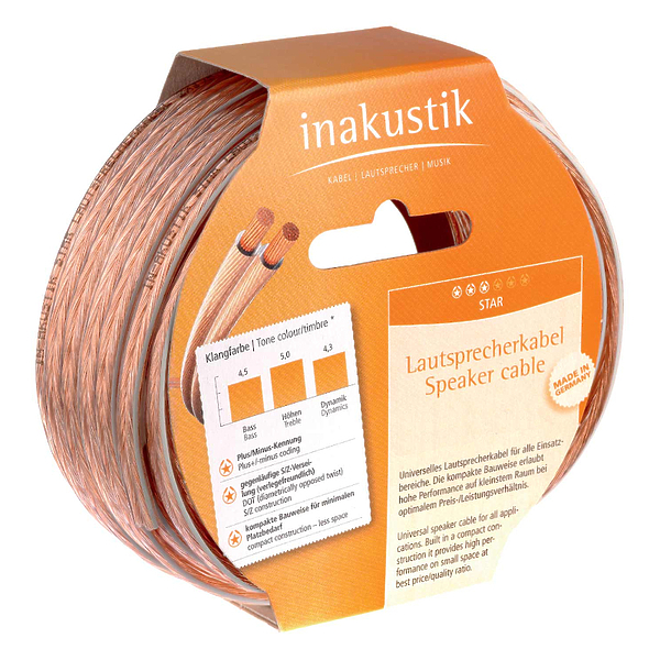 Акустический кабель In-Akustik Star LS cable 2x0.75 mm2 6.0m #003020006 артикул 157415Si-1