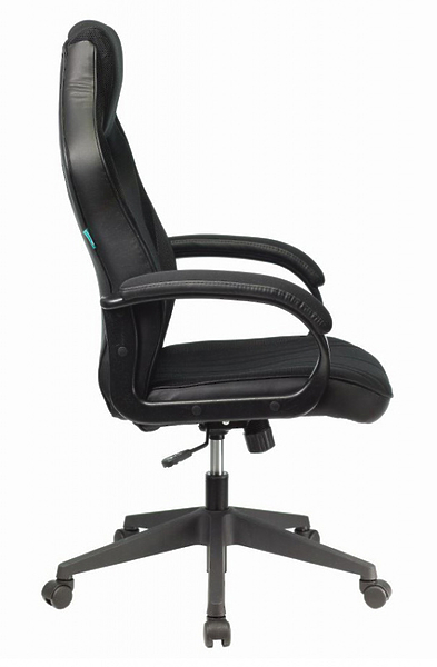 Кресло Zombie VIKING 3 AERO BLACK (Game chair VIKING 3 AERO Edition black textile/eco.leather cross plastic) артикул 263266Si-1 фото 4