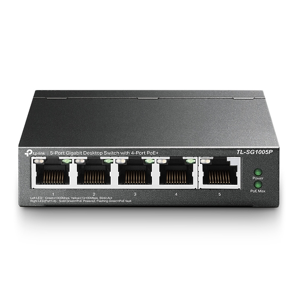 Коммутатор TP-LINK TL-SG1005P 5G 4PoE+ 65W неуправляемый артикул 267846Si-1