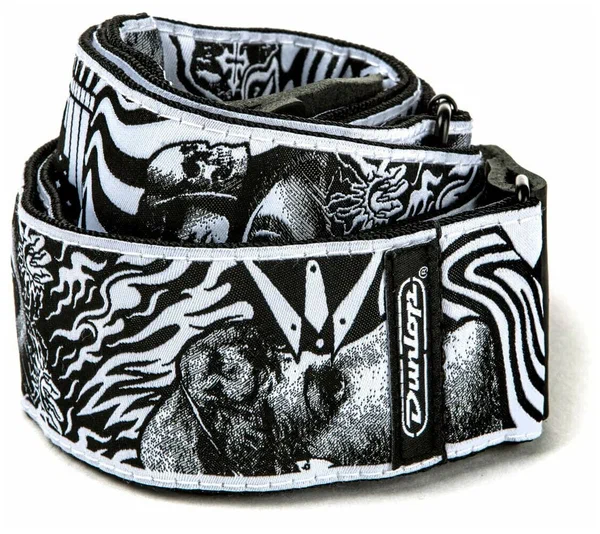 Ремень для гитары Dunlop ILD04 I Love Dust Skulls артикул 279687Si-1 фото 3