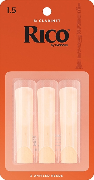 Трости D'Addario WOODWINDS RCA0315 RICO, 3 PAK, BB CLAR, 1.5 артикул 274501Si-1