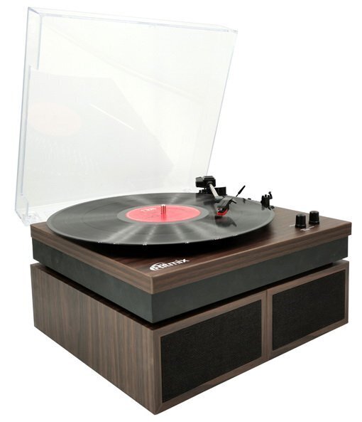 Проигрыватель винила Ritmix LP-340B Dark wood артикул 241581Si-1 фото 3