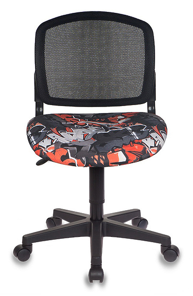 Кресло Бюрократ CH-296NX/GRAFFITY (Children chair CH-296NX black seatblack graffity cross plastic) артикул 263408Si-1 фото 3