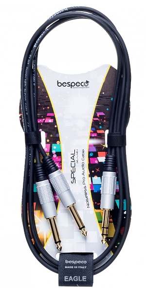 Кабель межблочный стерео Jack-2Jack Bespeco RCY500 5 m артикул 257257Si-1 фото 3